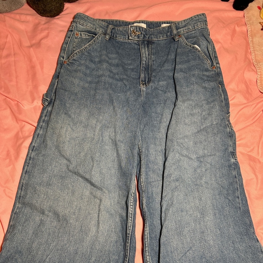flared denim jeans
